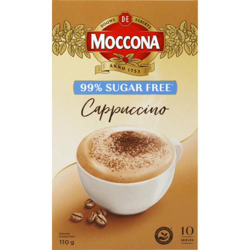 Moccona Sugar Free Cappuccino Coffee Sachets