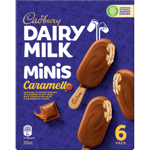 Cadbury Dairy Milk Minis Caramello Ice Cream