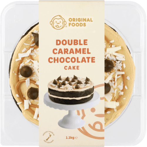 Original Foods Double Caramel Chocolate Cake