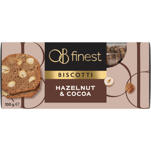 OB Finest Hazelnut & Cocoa Biscotti