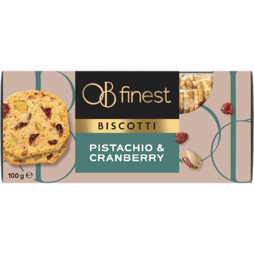 OB Finest Pistachio & Cranberry Biscotti