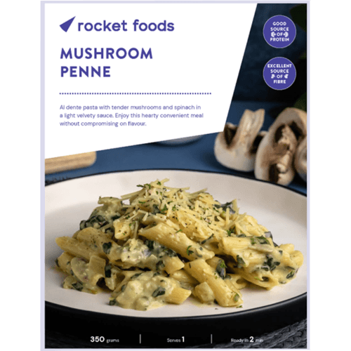 Rocket Foods Mushroom Penne Ready Meal