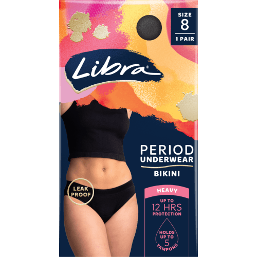 Libra Period Underwear Bikini Brief Size 8