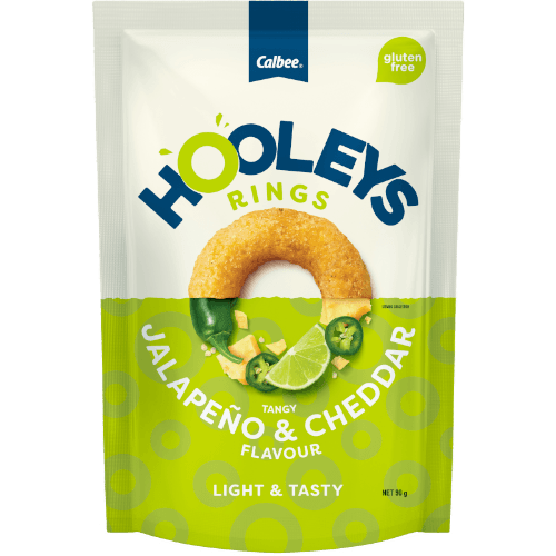 Calbee Hooleys Tangy Jalapeno & Cheddar Flavour Chips