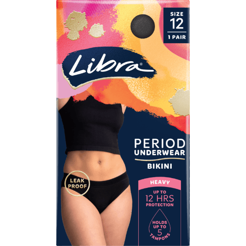 Libra Period Underwear Bikini Black 12