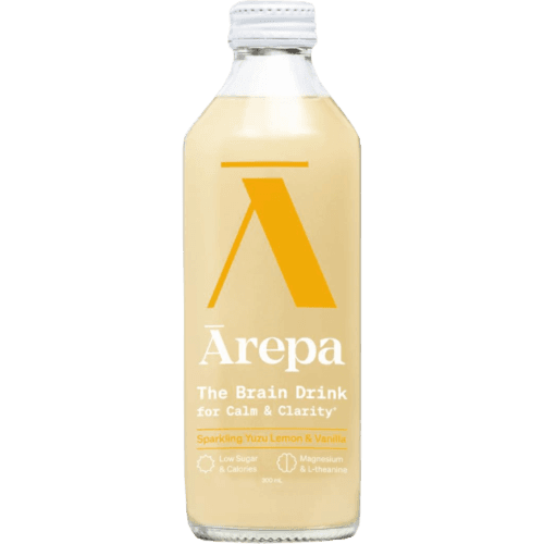 Arepa The Brain Drink For Calm & Clarity Sparkling Lemon Yuzu & Vaniilla