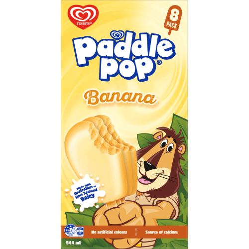 Paddle Pop Banana Ice Cream