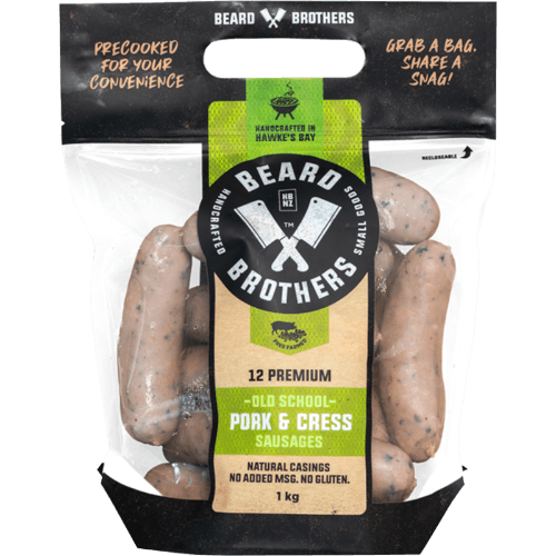 Beard Brothers Pork & Watercress Precooked Sausages