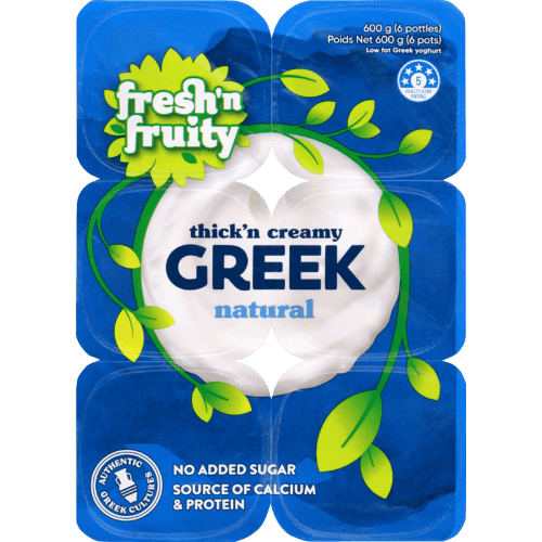Fresh 'n Fruity Greek Natural Thick 'n Creamy Yoghurt