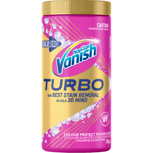 Vanish Napisan Gold Pro Turbo Pink Stain Remover Powder