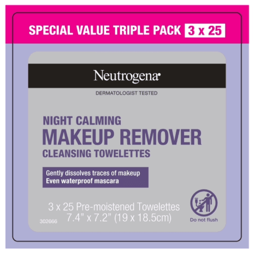 Neutrogena Night Calming Makeup Remover Cleansing Towelettes