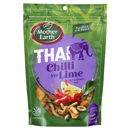 Mother Earth Flavours of the World Thai Chilli And Lime Nut & Snack Mix