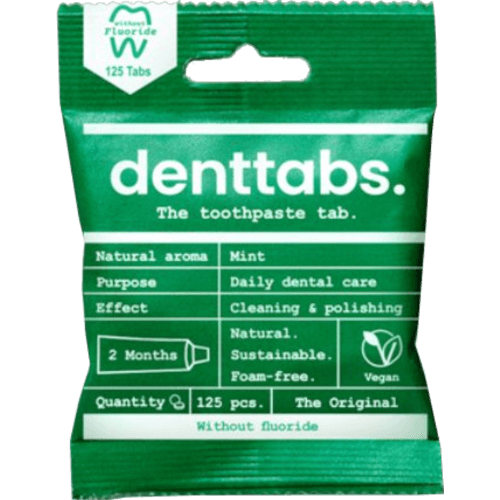 DentTabs Mint Fluoride Free Toothpaste