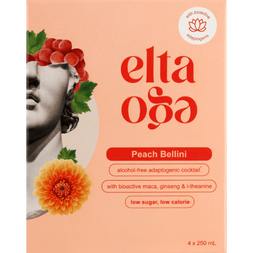 Elta Ego Peach Bellini Alcohol-Free Adaptogenic Cocktail