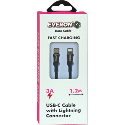Everon Usb-c Cable With Lightning Connector Data Cable
