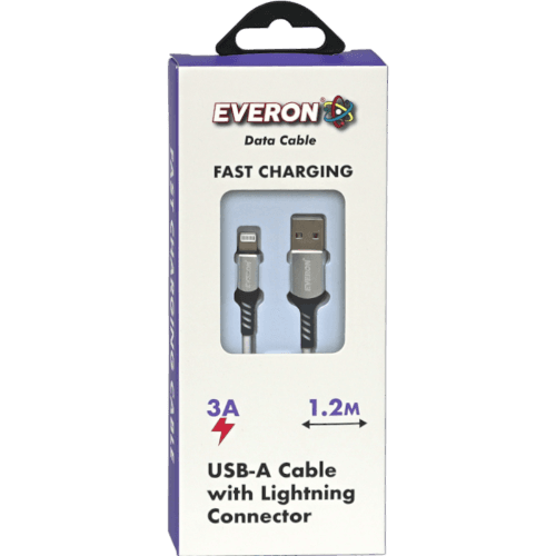 Everon Usb-a Cable With Lightning Connector Data Cable