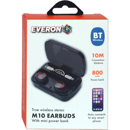 Everon M10 Earbuds With Mini Powerbank Earphones