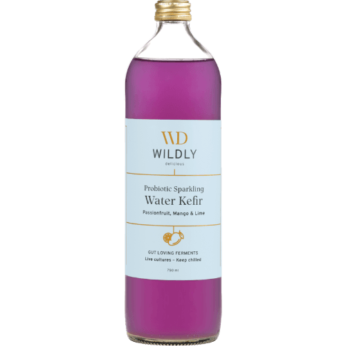 Wild Delicious Matakana Passionfruit Mango Lime Probiotic Water Kefir
