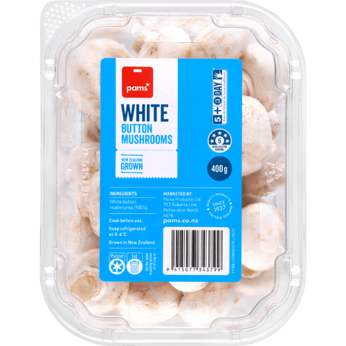 Pams White Button Mushrooms