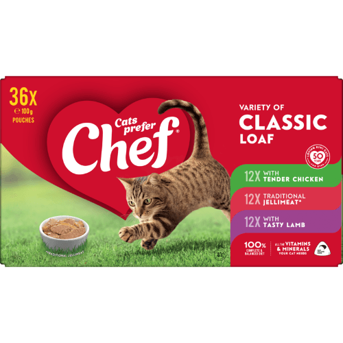 Chef Variety Of Classic Loaf Pouches Cat Food