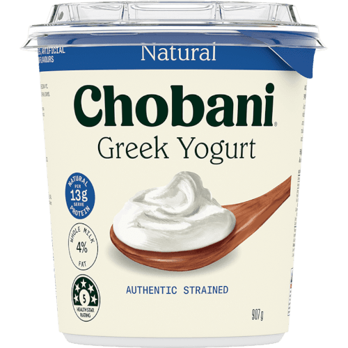 Chobani Authentic Strained Natural Greek Yogurt