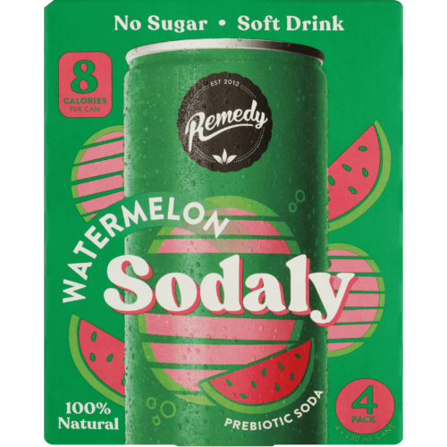 Remedy Sodaly Watermelon Prebiotic Soda