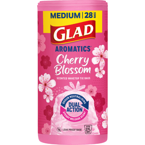 Glad Aromatics Cherry Blossom Kitchen Tidy Bags Wavetop Medium