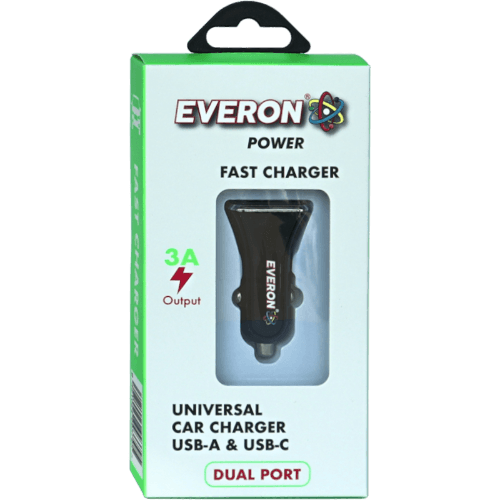 Everon Universal Car Charger Usb-a & Usb-c Power