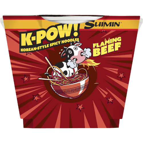 Sumin K-Pow Flaming Beef Korean-Style Spicy Noodles