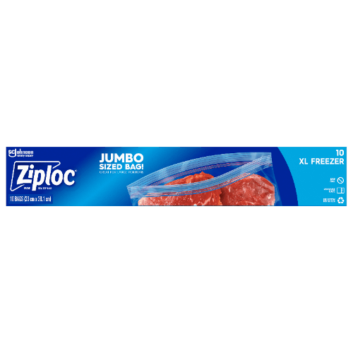 Ziploc Jumbo Sized XL Freezer Bags