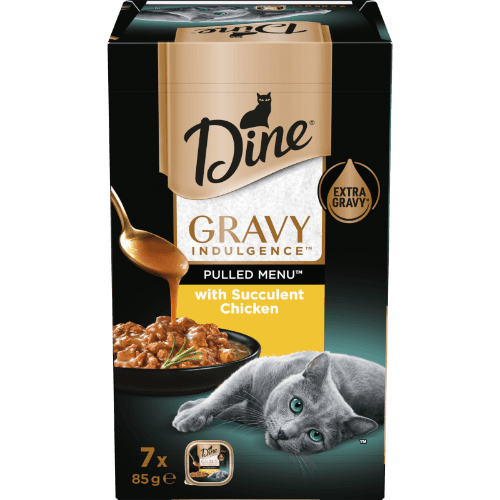 Dine Gravy Indulgence Pulled Chicken Wet Cat Food