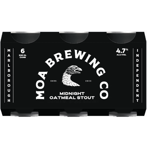Moa Midnight Oatmeal Stout Cans