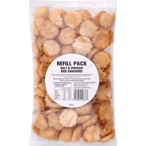 Salt & Vinegar Rice Crackers Refill Pack