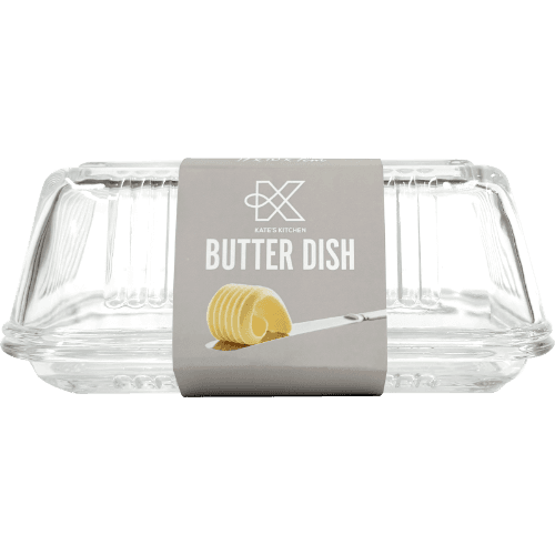 Kates Glass Butter Dish