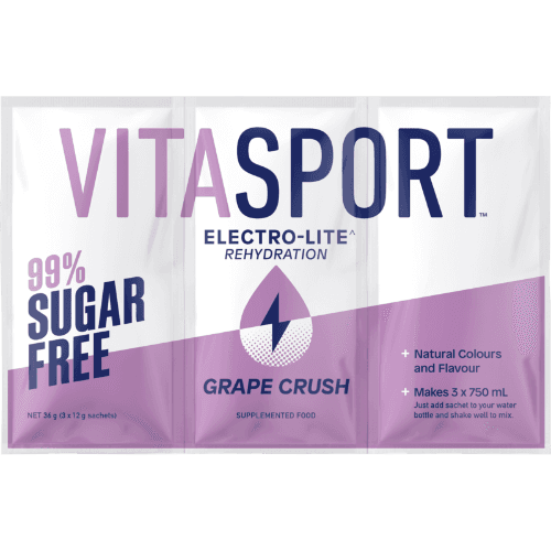 Vitasport Electro-Lite Rehydration 99% Sugar Free Grape Crush Electrolyte Drink Base