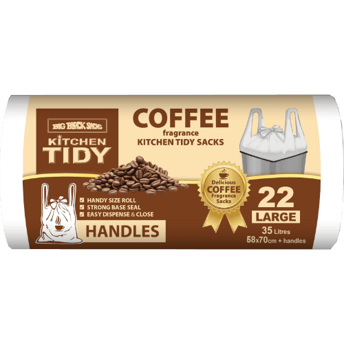 Big Black Sacks Handles Large Coffee Fragrance Kitchen Tidy Sacks