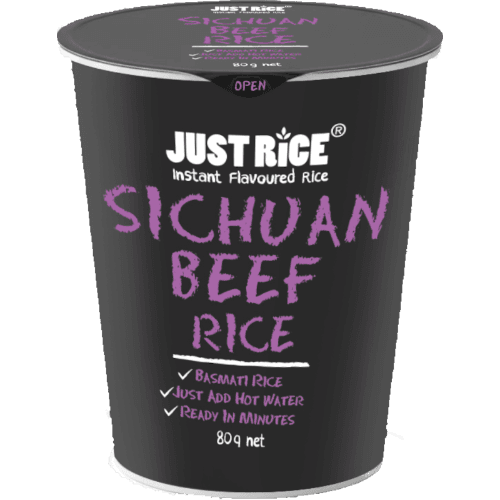 Just Rice Sichuan Beef Instant Flavoured Rice