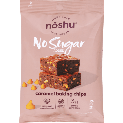 Noshu No Sugar Added Caramel Baking Chips