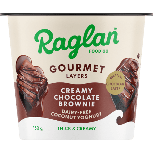 Raglan Food Co Gourmet Layers Creamy Chocolate Brownie Dairy-Free Coconut Yoghurt