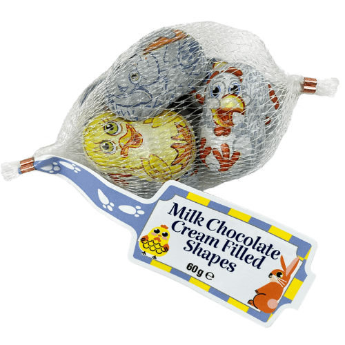 Milk Chocolate Cream Filled Shapes