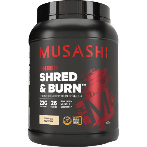 Musashi Shred & Burn Vanilla Flavour Powder
