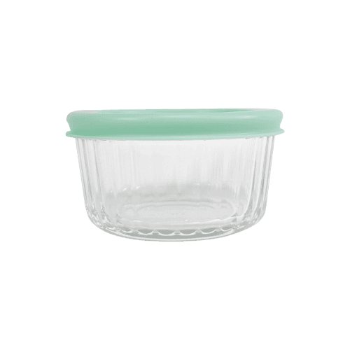 Kates Elara Round Ribbed Glass Container 250ml