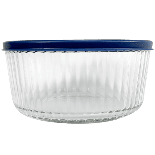 Kates Elara Round Ribbed Glass Container 1.6l