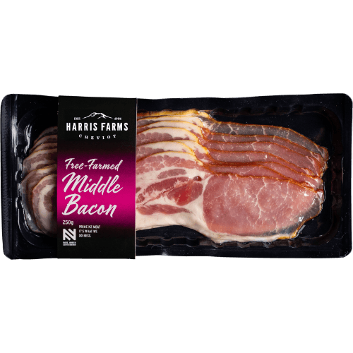 Harris Farms Free Farmed Middle Bacon