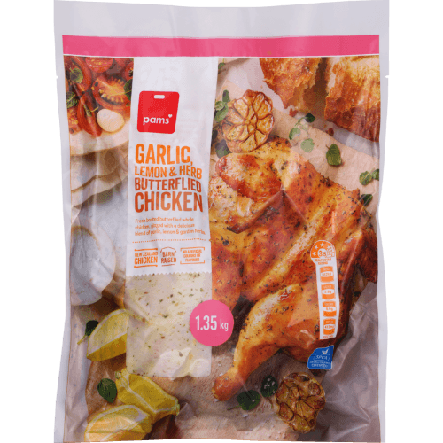 Pams Garlic Lemon & Herb Butterflied Chicken