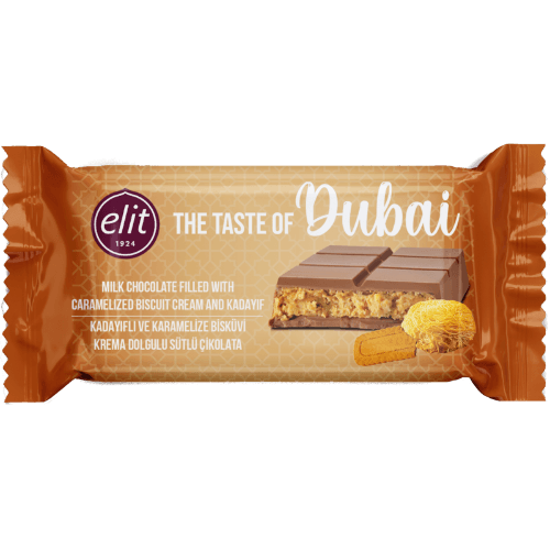 Elit The Taste Of Dubai Caramelized Cream And Kadaif Chocolate Bar