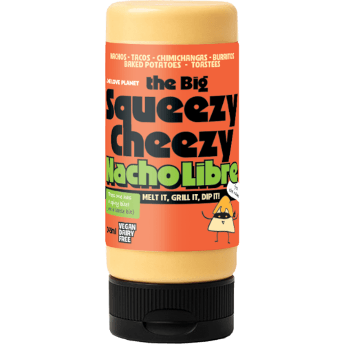 One Love Planet Dairy Free Cheese Big Squeezy Cheezy Nacho Libre