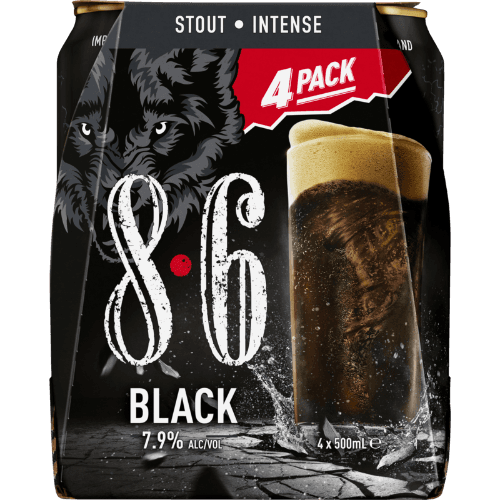 Bavaria 8.6 Black Intense Stout Beer Cans