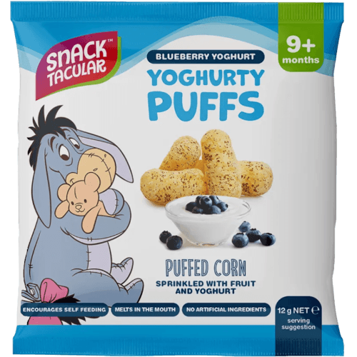 Snacktacular Blueberry Yoghurty Puffs Baby Snack 9+ Months