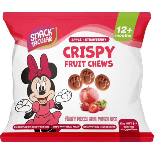 Snacktacular Apple & Strawberry Crispy Fruit Chews Snack 12+ Months